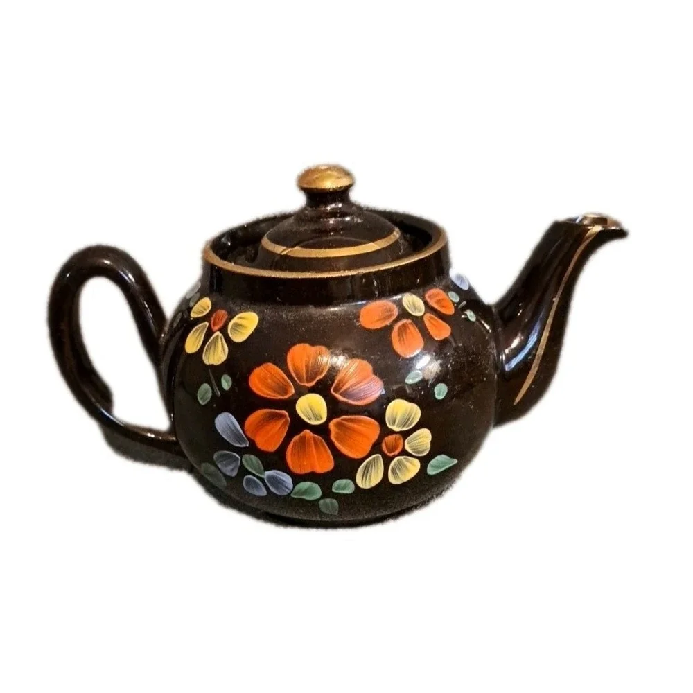 Vtg Brown Betty Teapot By Alcock, Lindley &‎ Bloore Made In England